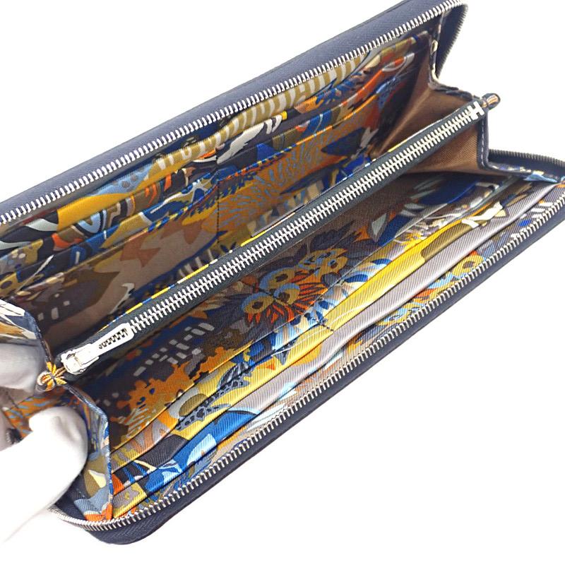 HERMES   Purse Navy/Blue Indigo Epsom/silk Women