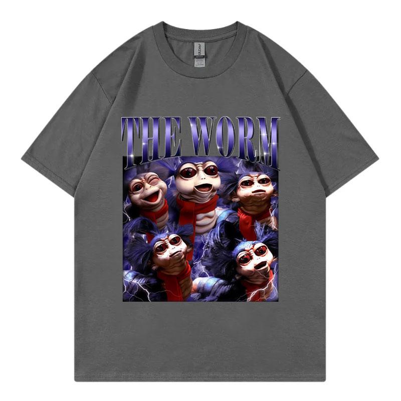 Marcus The Worm Zabawny Mem Koszulka Mężczyźni Kobiety Moda Vintage Krótki Rękaw Koszulki Letnie Casual Luźna Bawełniana Koszulka Streetwear
