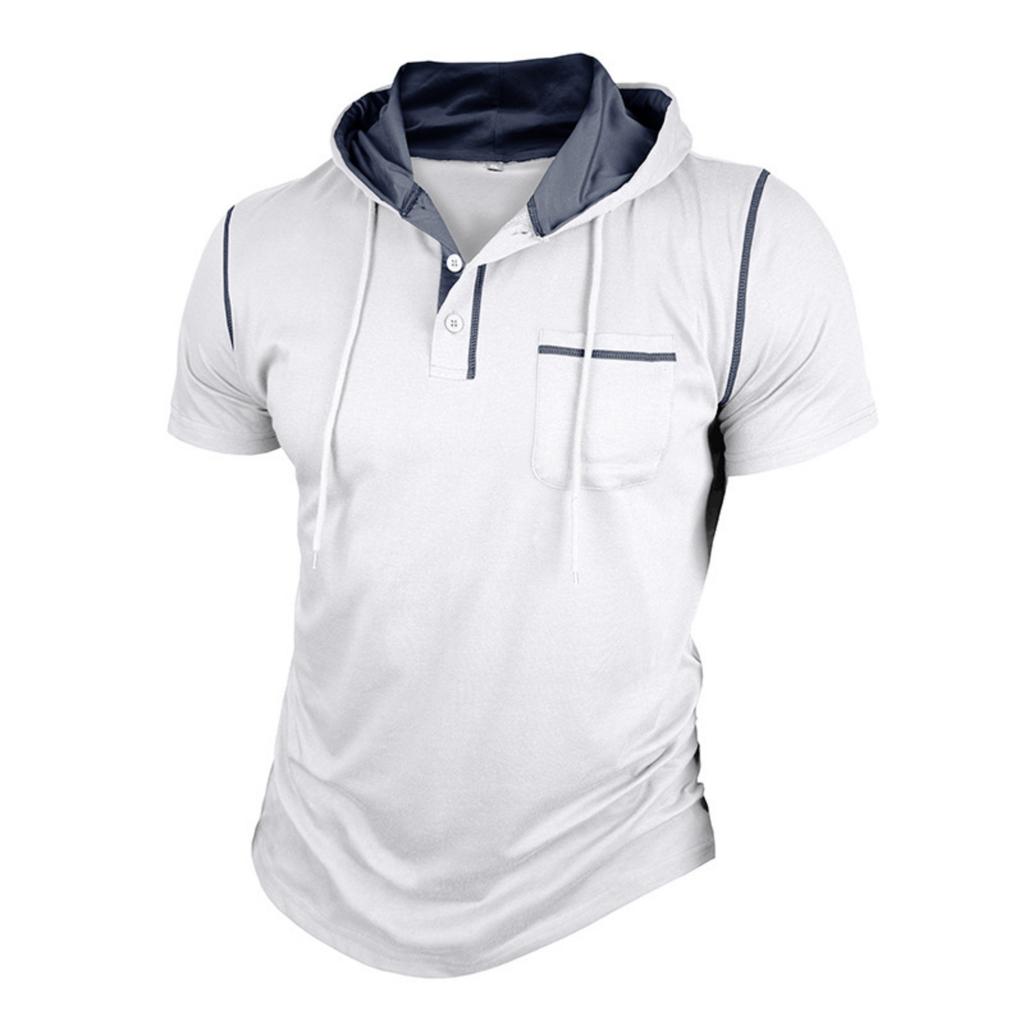 Men's Short-sleeved T-shirt With Hood And - Jacket - Summer Outdoor Top