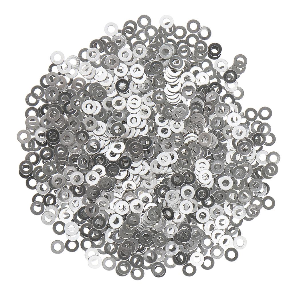 Metric Flat Washers Stainless Steel Non Distortion Anti Rust for Glasses Frames Eyewear DIY Practical Hardware