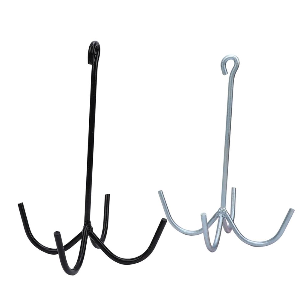 2PCS 4 Prong Tack Hooks Heavy Duty Horse Tack Cleaning Storage Hook for Stable Barns Trailer