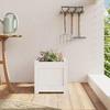 VidaXL Jardinière blanc 31x31x31 cm bois de pin massif 837396