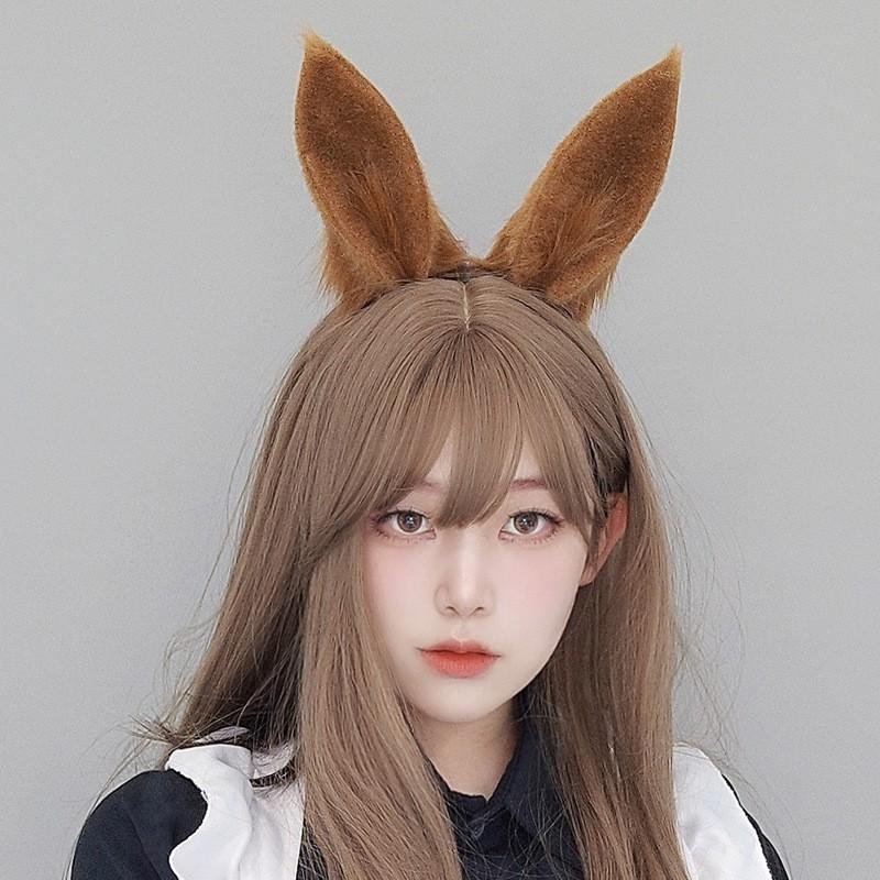 Plüsch-Pferdeohren-Haarreif Cosplay Anime-Convention - Uma Musume Stil Weiche Flauschige Tierohren Haaraccessoire