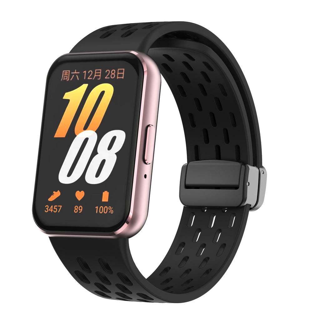 Magnetic D Buckle Sports Silicone Band For Samsung Galaxy Fit 3 Fit3 SM-R390 Replacement Strap Wristband Bracelet  Accessories