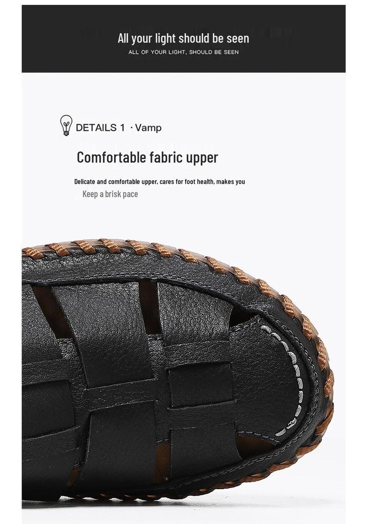 Sommer 2026 Herren Atmungsaktiv Große Größe Römische Webart Strand Sandalen