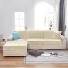 Sofa Seat Cover, Velvet, Cream 50-65Cm