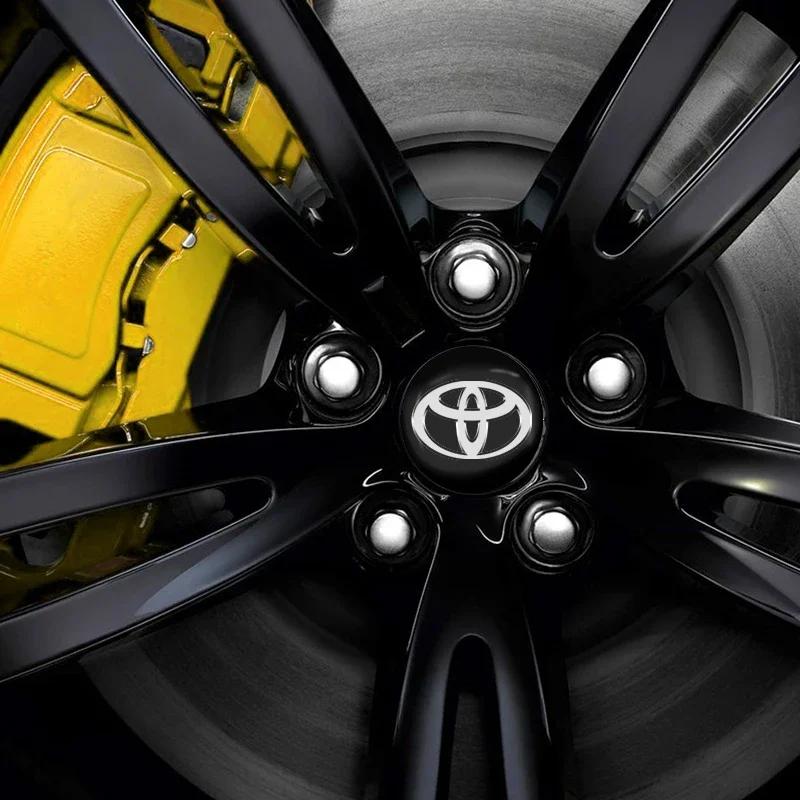 Car Wheel Center Hub Cap 56mm Emblem Decal Wheel Sticker For Toyota C-hr Prado Rav4 Yaris Hilux Prius Avensis Corolla Camry