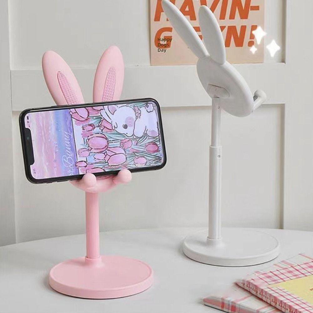 Desktop Student Phone Holder Rabbit Shape Support Shelf Mobile Phone Stand Phone Pad Tablet Laptop