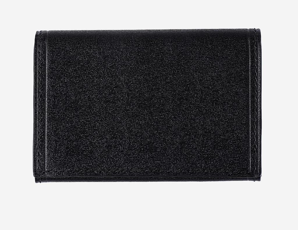 Business Card Holder Genuine Leather 728612 Max Fukin Machi Card Case Card Holder Card Storage Cowhide Italian Leather Black X Gold [Takeo Kikuchi]