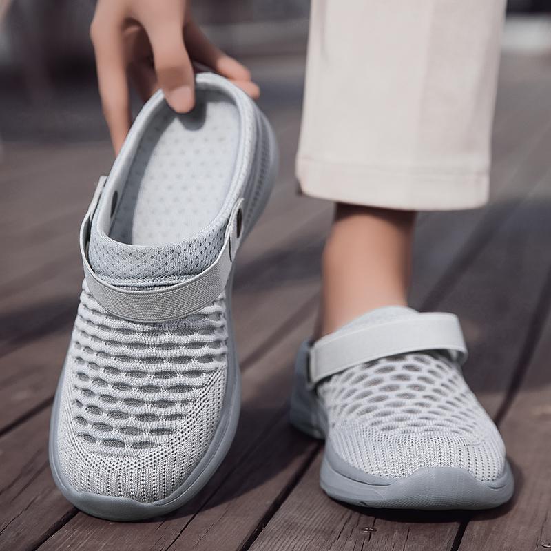 Summer Women Slippers Casual Plus Size Black Grey Closed Toe Elevator Sandals Shoes for Girls