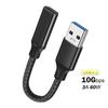 USB To Type C Cable Converter OTG USB Adapter Male Type A To Female Type C 10Gbps For U Disk Hard Drive Laptop Phone Carplay