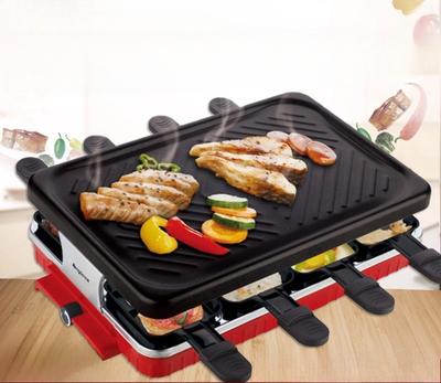 Grill Stołowy 220V/110V Elektryczny Grill BBQ Powierzchnia Nieprzywierająca Kontrola Temperatury