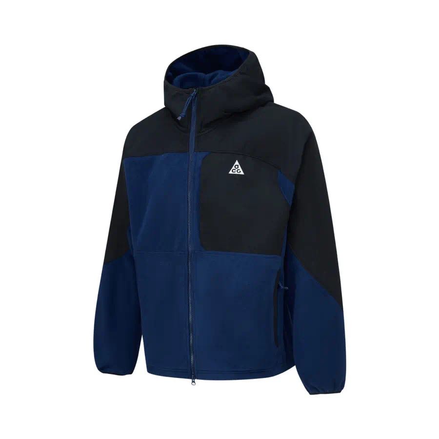 

Nike ACG Wolf Tree Модная Минималистичная Куртка с Капюшоном и Длинным Рукавом Мужская Куртка Черный Синий HJ2459-010 M