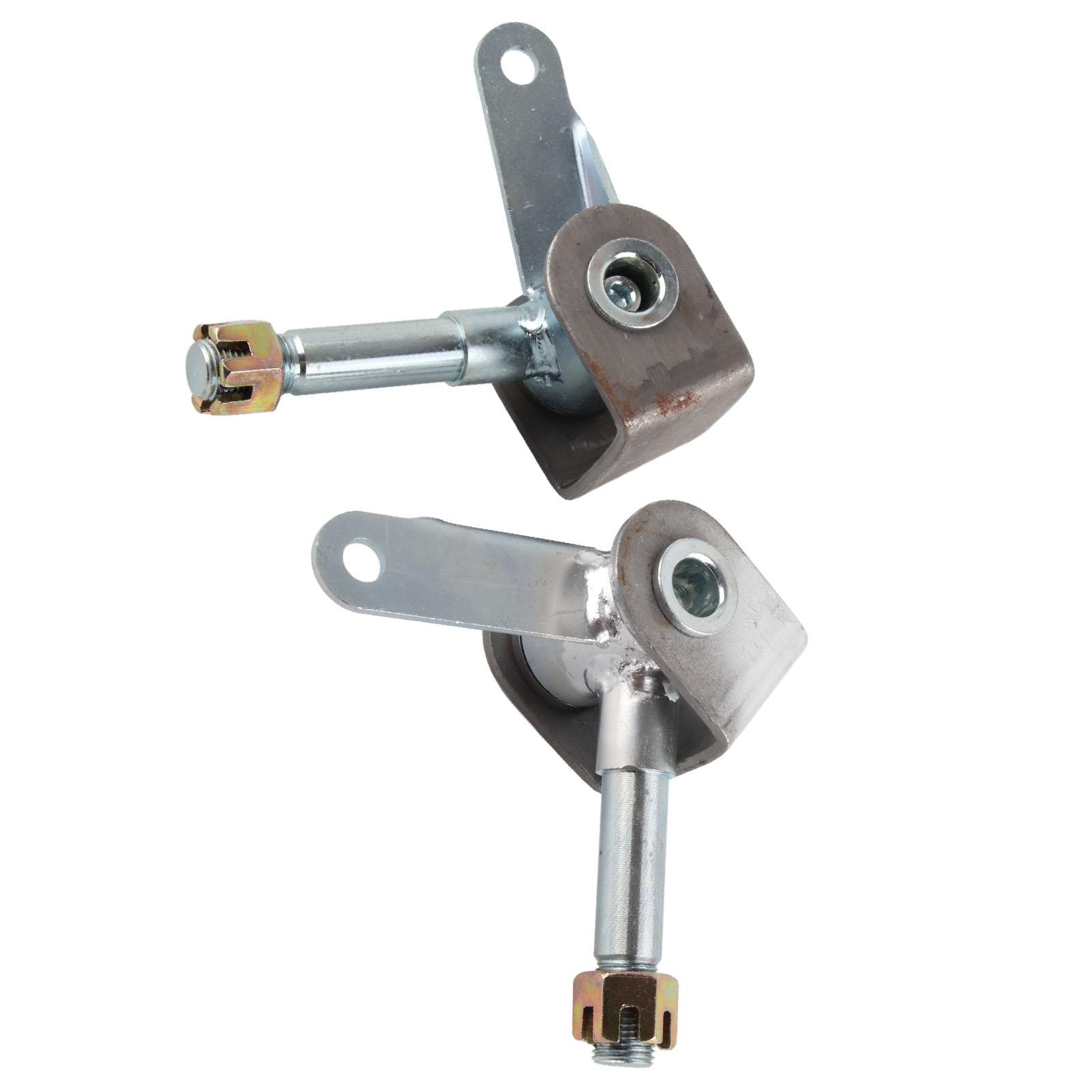 

1 пара M16 передние поворотные кулаки правый левый комплект стальных сплавных кронштейнов шпинделей подходит для 110cc 125cc 150cc 200cc 250cc Go