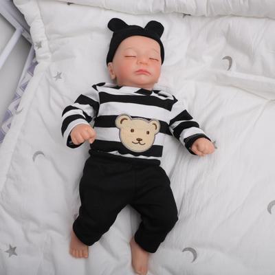 Esnek 3D Cilt Tonu Damarlı Premie Doll 45CM Yumuşak Kumaş Vücut Yeniden Doğmuş Yürümeye Başlayan Erkek Bebek Gerçekçi Yenidoğan Bebek