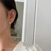Fashion Jewelry Sterling Sliver Small Zircon Heart Stud Earring for Ladies 18K Gold Plated 925 Silver Earrings Piercing Jewelry