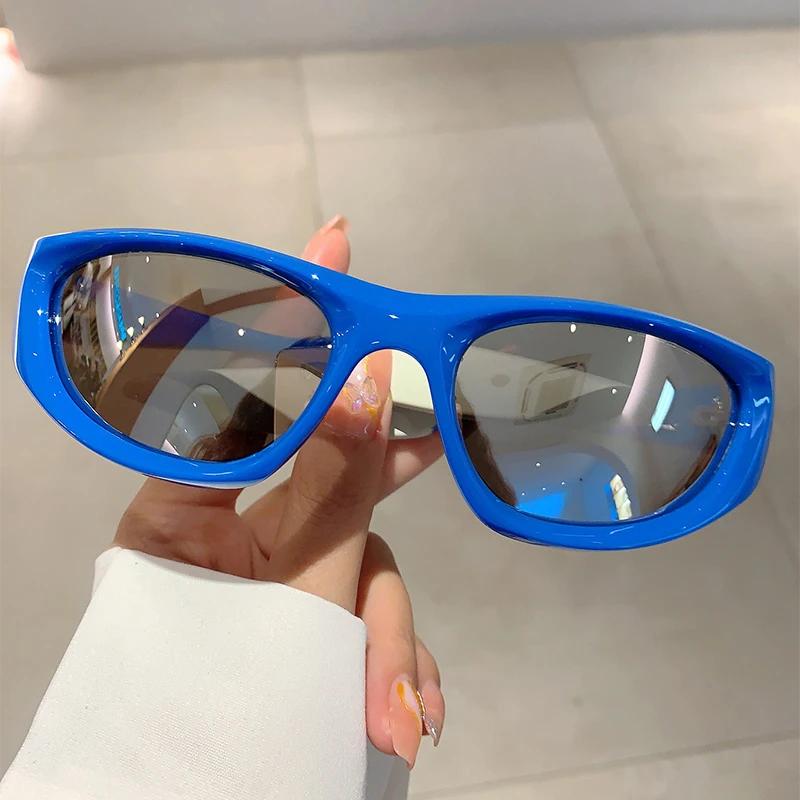 Futuristic Sunglasses Men New Punk Outdoor Cycling Goggle Eyewear Women Ins Trendy Brand UV400 Protection Shades