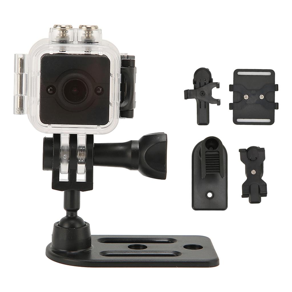 Action Camera 1080P 12MP 32ft Waterproof 155 Degree Night Vision Lens Sports DV Camera for Swimming 