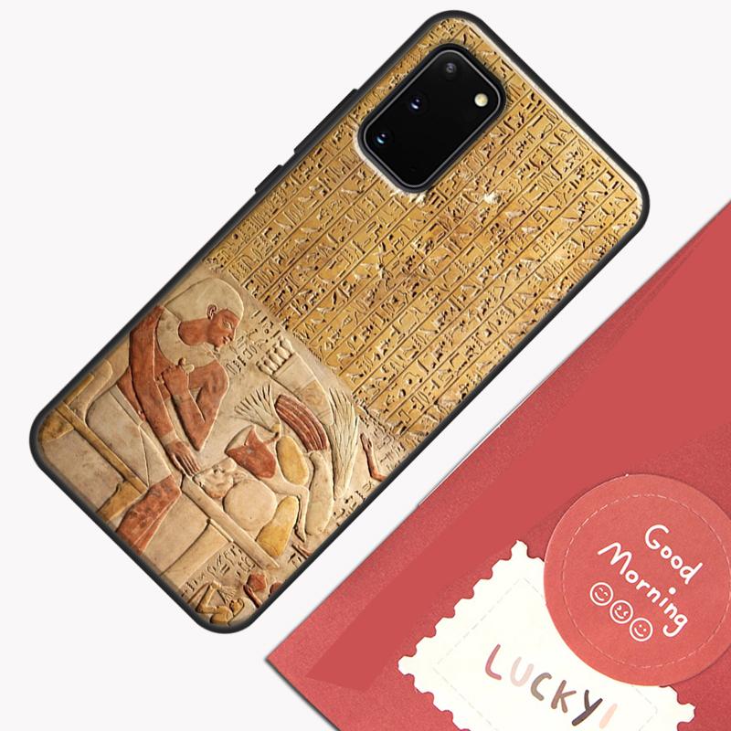 Ägypten Pharao Wandmalerei Handyhülle Für Samsung Galaxy S26 S25 Ultra S20 S21 S22 S23 S24 S10 Plus S25 FE Hülle Schale