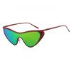 Fashion Metal One Piece Cat Eye Sunglasses Premium Trendy Designer Punk Popular Metal Eyeglasses Stylish