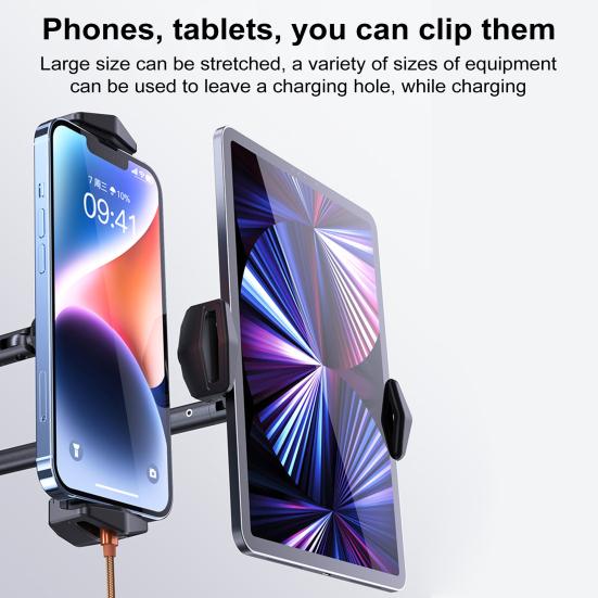 360-Degree Rotation Tablet Bracket Holder Adjustable Stable Locking Mechanism Universal Joint Phone Tablet Stand
