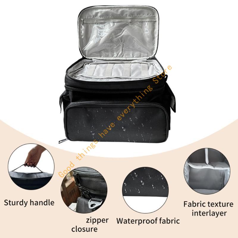 55KF Sewing Basket Professionals Spacious Compartments Removable Partitions Thick Padding Protective Sewing Kits Container