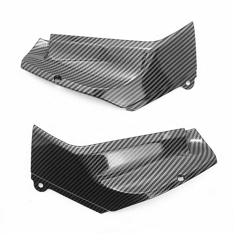 Carbon Fiber Style Motorcycle Side Air Duct Cover Fairing Insert Trim for Yamaha YZF R1 1998-2001 Motorbike Gas Tank Frame Panel Accs