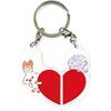 Marimo Craft Poke Piece Heart Series Heart Double Acrylic Keychain Hibani & Nyasper Approx. W35xH55mm PKP-281