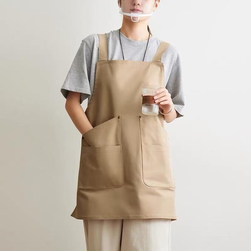 Japanese Fashion New Apron Home Kitchen Painting Strap Work Clothes