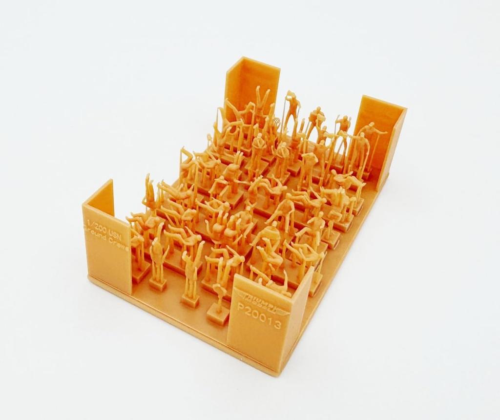 Triumph Model WW2 US Navy Flight Deck Set of Plastic Model Parts TRFP20013 1/200 Mechanic, 50, (Ship)