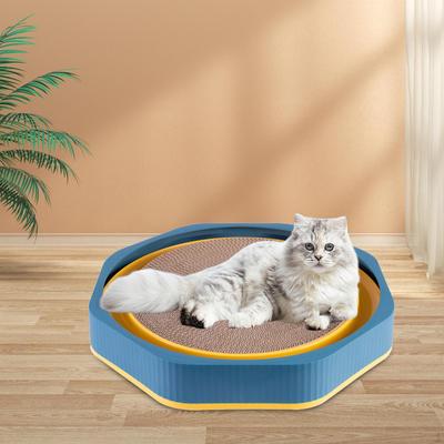 Cat Scratching Board, Cardboard Bed, Durable Round Kitty Non-Slip