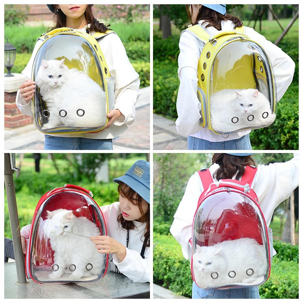 Pet Transport Bag Carrying For Cats .Cat Carrier Bags Breathable Pet Carriers Small Dog Cat Backpack Travel Space Capsule Cage