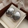 Metal Smooth Three-Dimensional Simple Large Earrings Niche Design Sense Light Luxury High-End Exaggerated Unique Stud Earrings