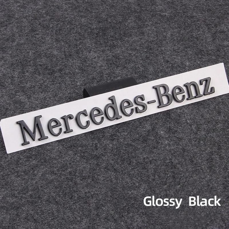 

Car Sticker 3d ABS Chrome Black Logo Mercedes Benz Letters Sticker Car Trunk Emblem For Mercedes Benz W246 CLA CLK W164 W210 Acc