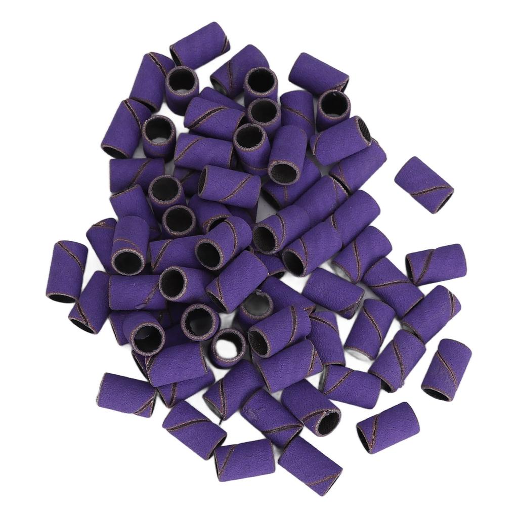 2 Packs Sanding Bands for Nail Drills 240 Fine Grit Nail File Multiple Size Sanding Bands with