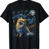 Pomeranian Dog Starry Night Van Gogh Dogs Lover T Shirt Size S 5xl