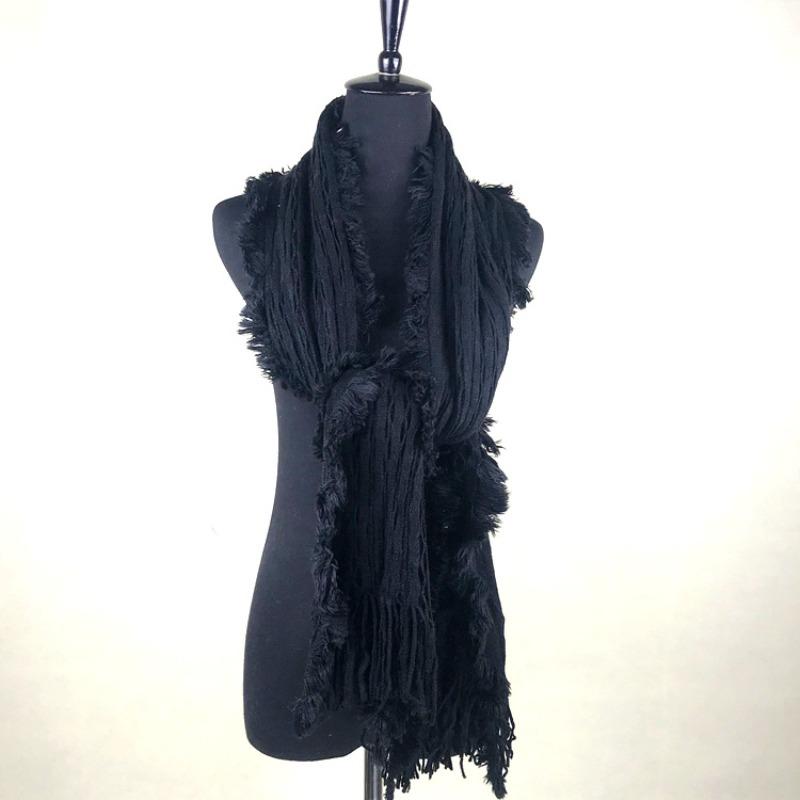 Autumn and winter dual-purpose women's imitation cashmere tassel super long thickened warm color plaid scarf shawl