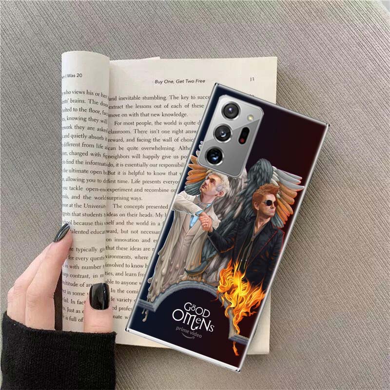 Good Omens TV Handyhülle Für Samsung Galaxy S25 Edge S24 S23 FE S22 S26 Ultra S21 S20 S10 Plus Capa Weich
