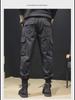 Men's American Retro Loose Straight Cuffed Harem Overalls - Spring/Summer Casual Pants