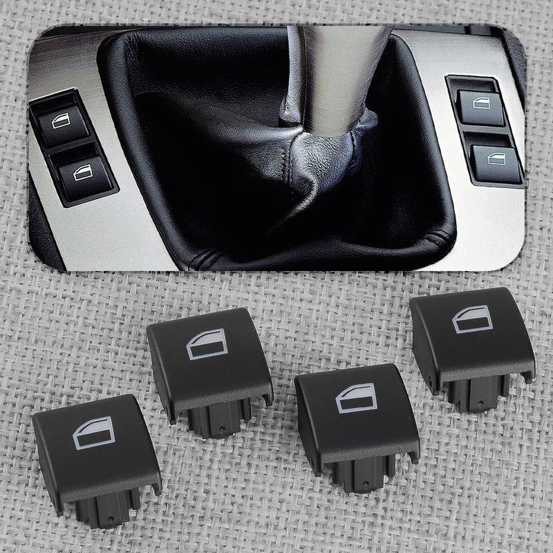 61316902174 4Pcs Window Switch Button Cap Set 61316902183 61316902184 Fit for BMW E46 E90 323i 325i 330i 328i M3 61316902175
