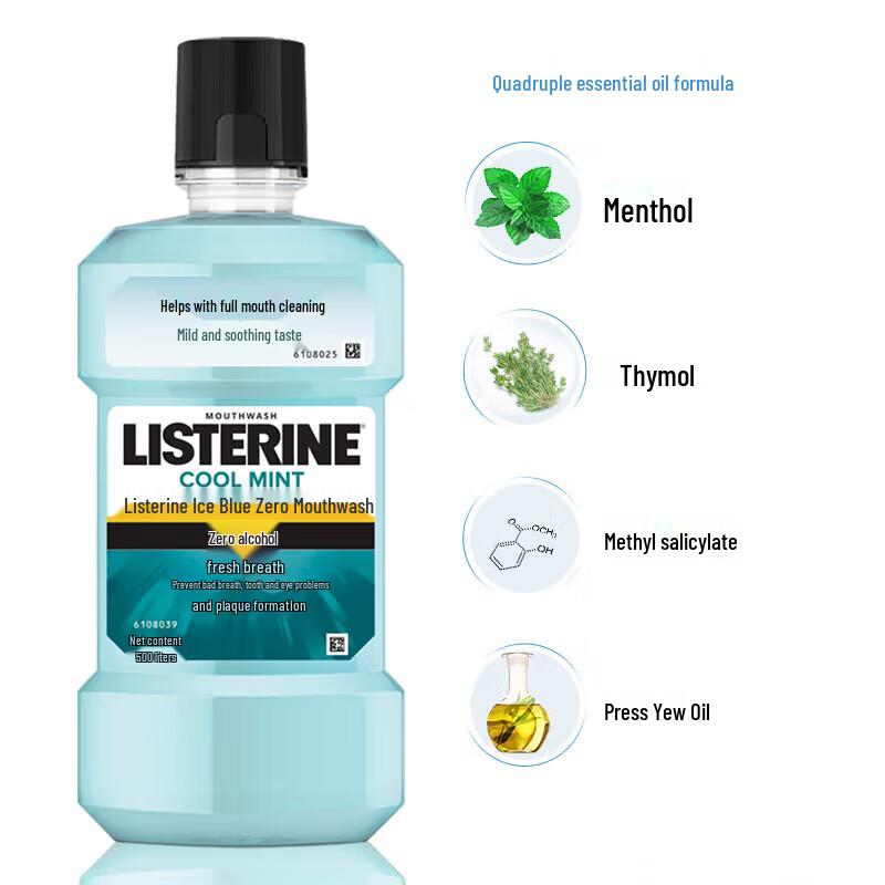Listerine Cool Mint Zero Alcohol Mouthwash