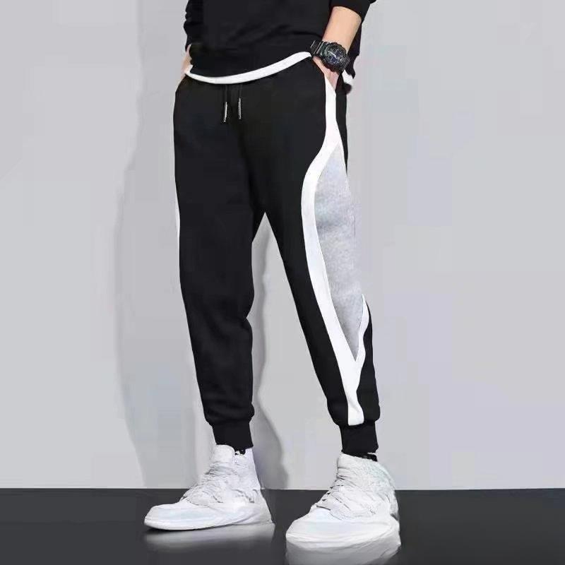 Calças masculinas de outono calças soltas calças de jogger bolso calças esportivas casuais calças masculinas da moda roupas de rua