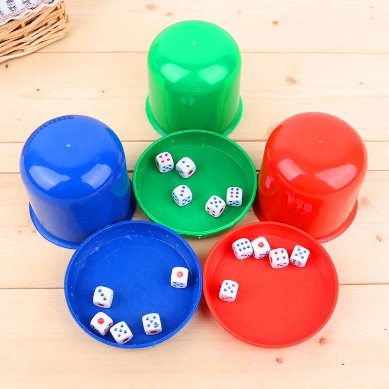 2026 New One-piece set Gaming Dice Set Plastic sieve shake cup tabletop game toys
