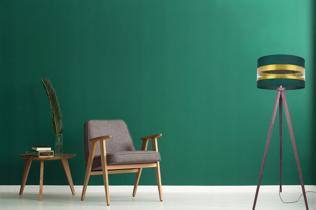 Loft Tripod Floor Lamp Golden Lampshade Led Selection