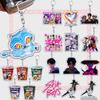 Kpop Demon Hunters Huntrix Saja Boys Keychain Llavero Accessories Bag Rumi Zoey Jinu Ramen Keychains Keyrings Jewelry Fans Gift