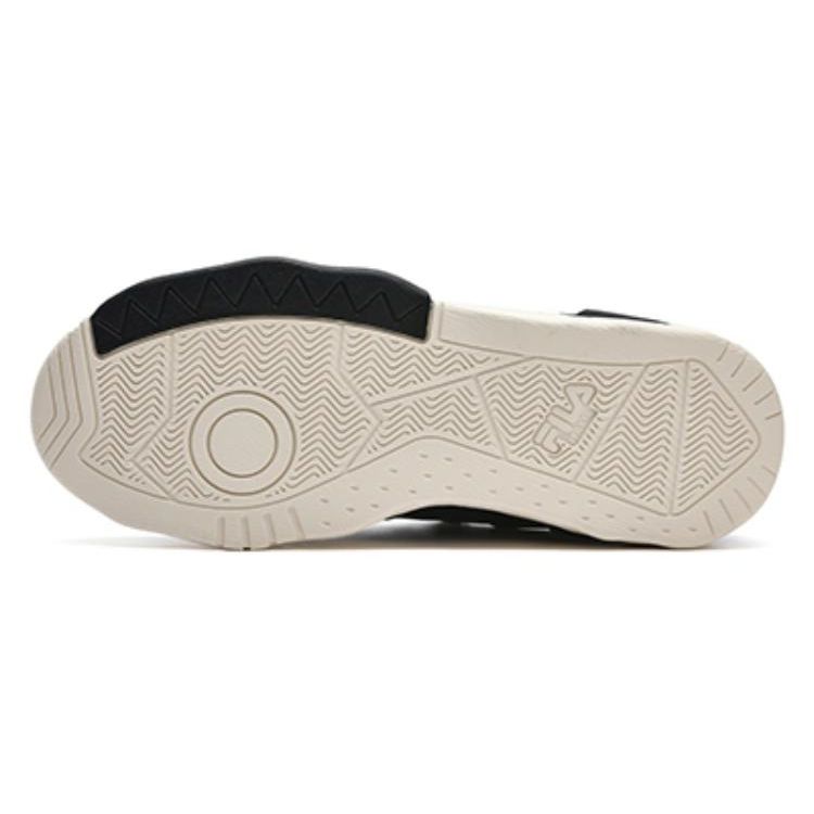 FILA Classic Kicks Fabric Synthetic Leather Versatile Comfortable Low-Top Sneakers Men Sneakers Black T12M342305ABA