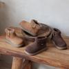 Kids Winter New Fashion Cute Plus Velvet Warm Retro Short Boots Baby Casual Soft Lightweight Zipper Thick Bottom Snow Boots