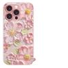 Oil Painting Flower Mobile Phone Case for Apple 15 Mobile Phone Case iPhone17 Pink Protective Case AIR Muse Temperament