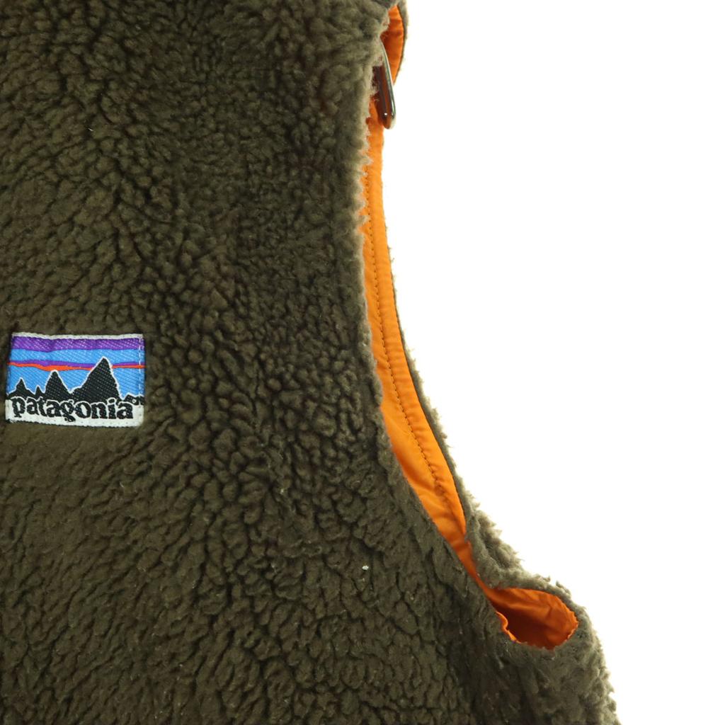 patagonia One-point logo two-tone color No sleeve Bore Best Kid's Used