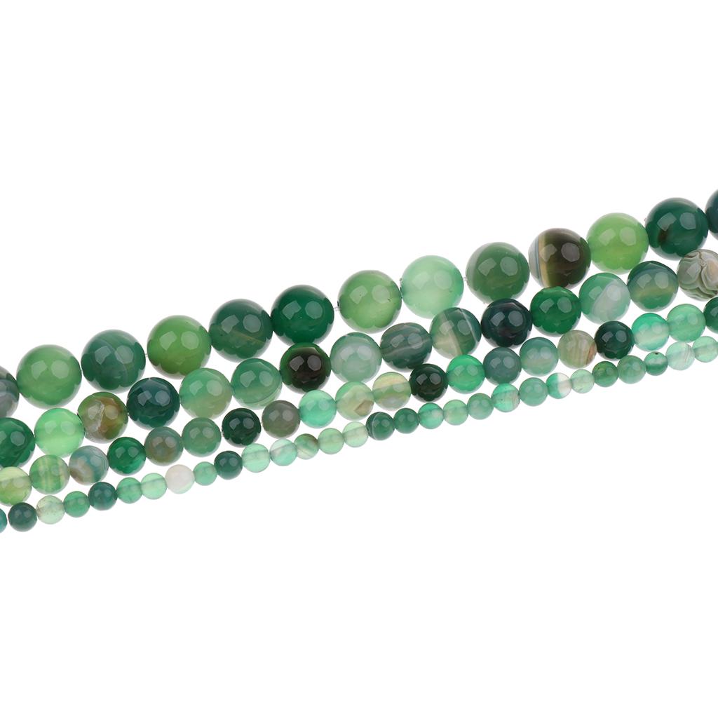 1-vláknové volné korálky kulaté přírodní kámen achát DIY řemesla 4 mm
